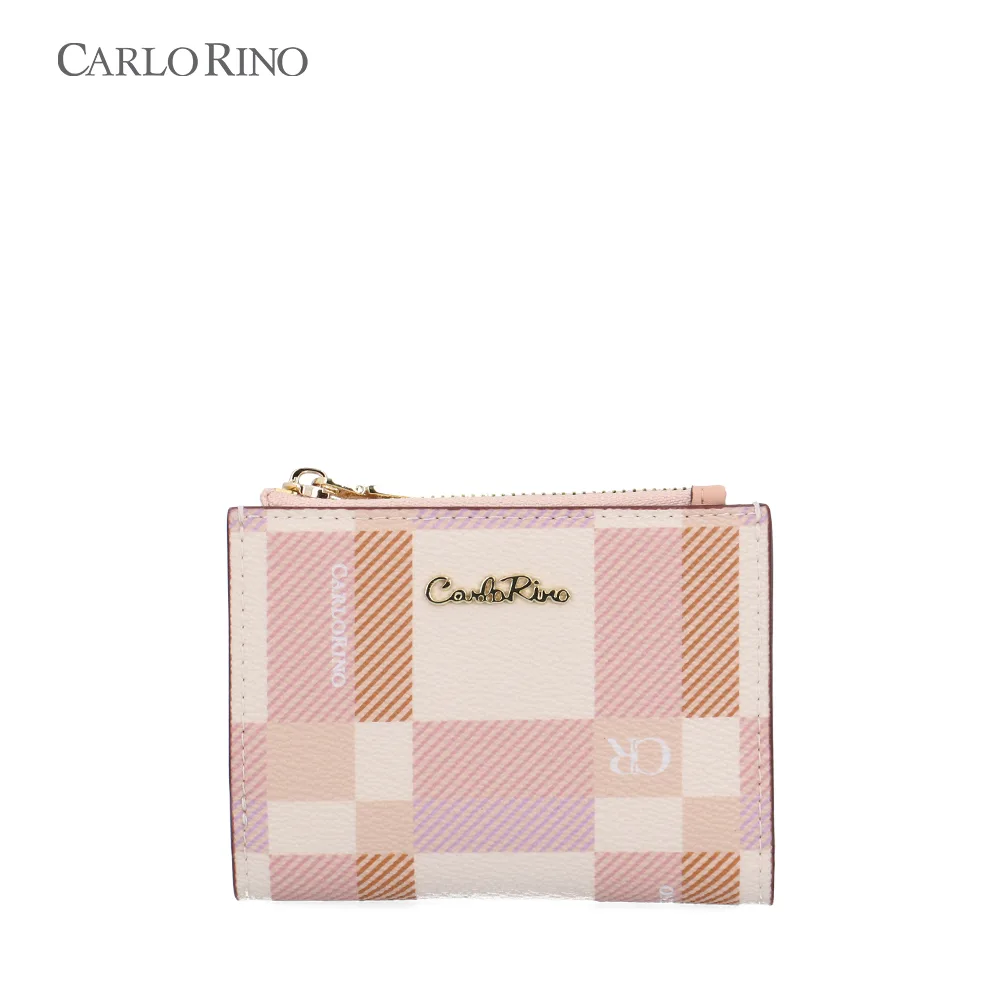 CR Dainty Check 2-Fold Short Wallet