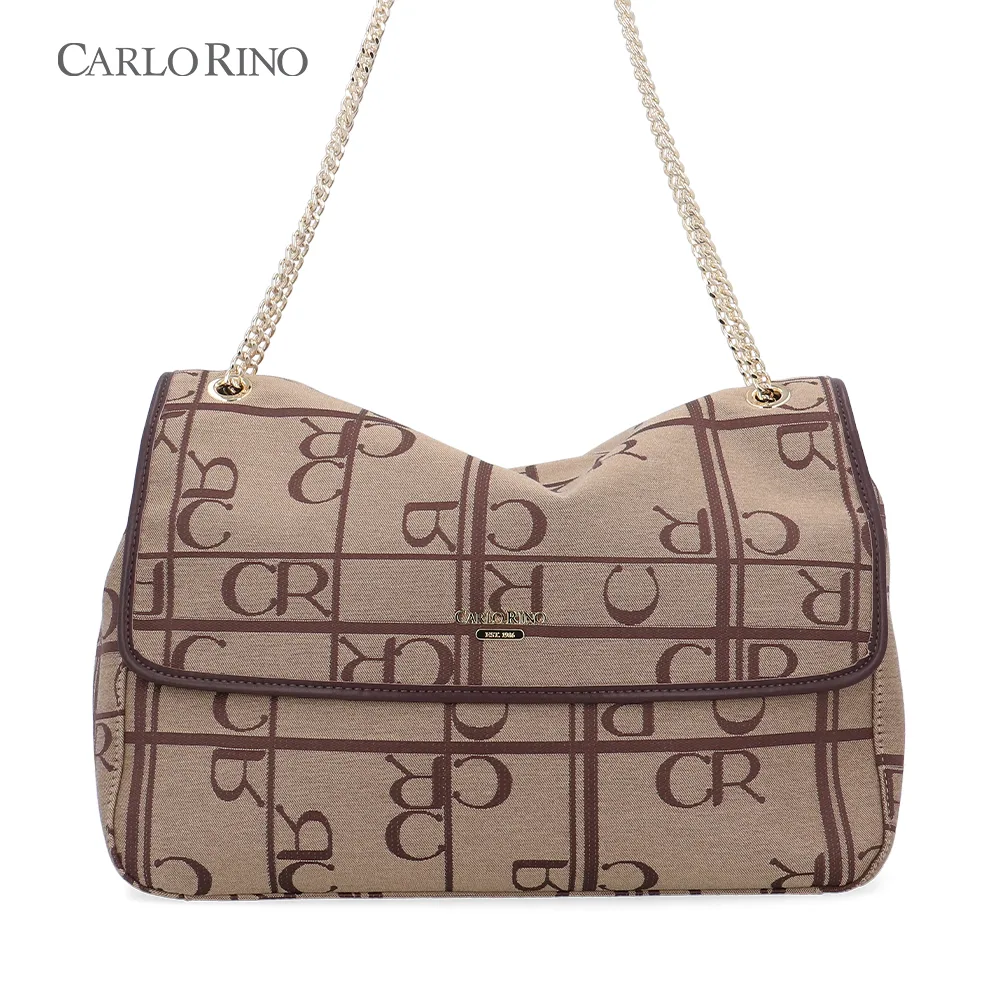 Carlo GEO Jacquard Soft Flap Bag